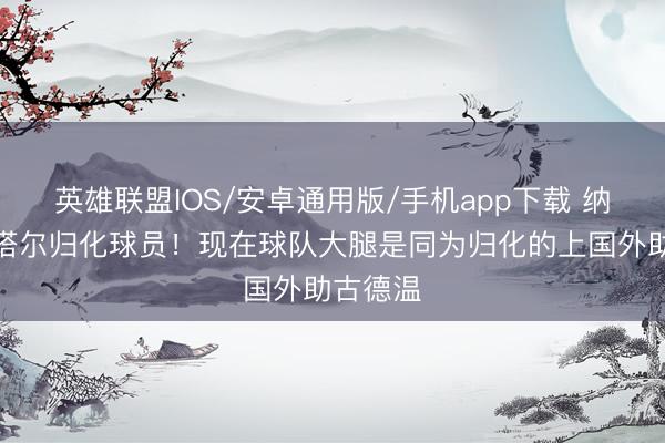 英雄联盟IOS/安卓通用版/手机app下载 纳恩成卡塔尔归化球员!现在球队大腿是同为归化的上国外助古德温
